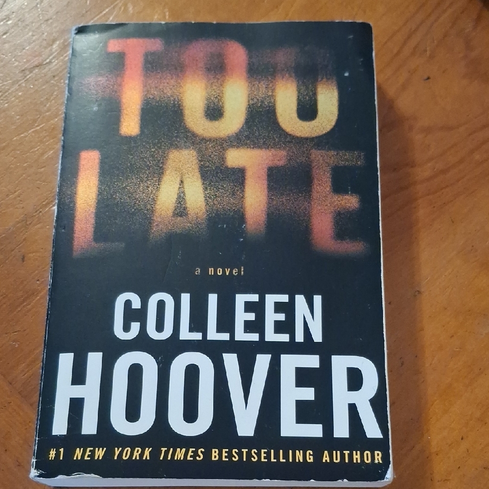 'Too Late' Novel - Black and Orange Cover